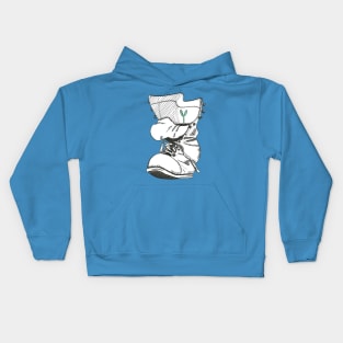 Plant in a boot Kids Hoodie